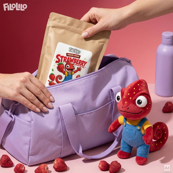 FiloLilo – Căpșuni liofilizate (întregi) 100 g
