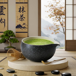 Matchawan – Bol ceramic Matcha cu gura de scurgere – Kurai
