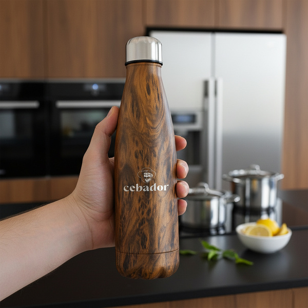 Sticlă termică Cebador 500 ml – culoare lemn