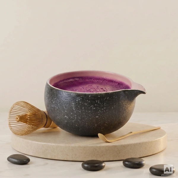 Set cadou pentru prepararea Purple Matcha