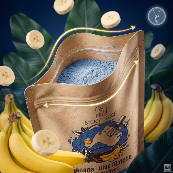 Mary Rose – Blue Matcha Alternative – Banană (pudră) 50 g