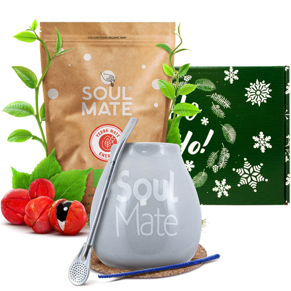 Set de cadou de Yerba Mate Soul Mate Energia 0,5kg