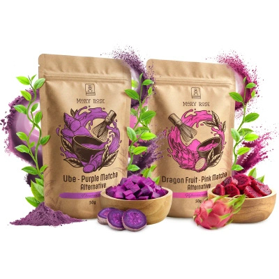 Set de matcha colorate: Pink Matcha + Purple Matcha