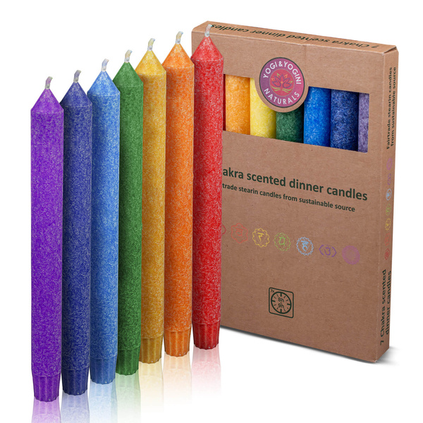 Lumânări parfumate înalte (mari) - Șapte Chakre