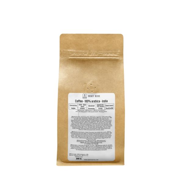 Mary Rose - cafea boabe întregi India Karnataka premium 200g