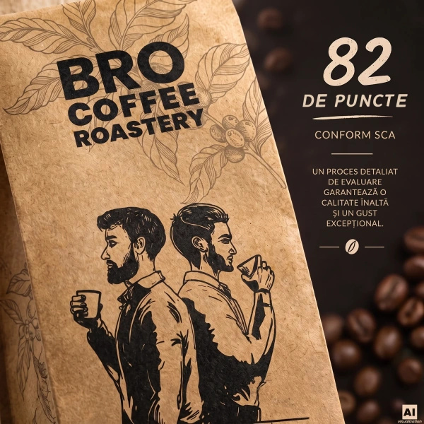 Bro Coffee Roastery – Cafea boabe întreagă Brazil Cerrado Premium 400 g