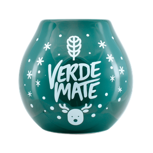 Calcan din ceramică cu logo Verde Mate - Winter Time 350ml