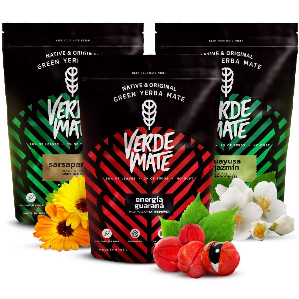 Yerba mate set Verde Mate Green Energia 3x500 1.5kg