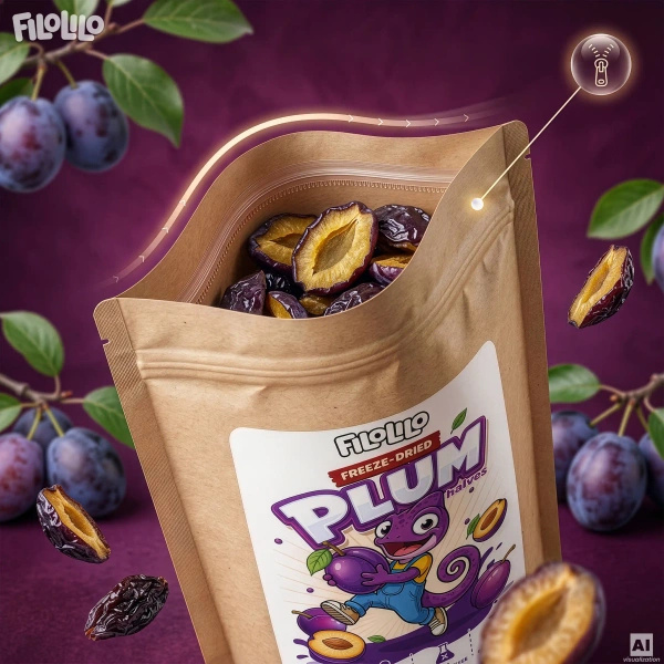 FiloLilo – Prune liofilizate (jumătăți) 20 g