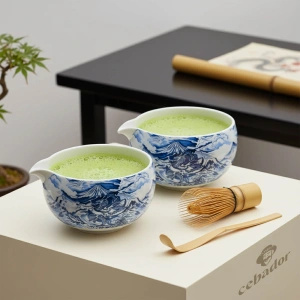 Set ceremonial pentru prepararea ceaiului matcha: matcha BIO japoneză 30g + accesorii