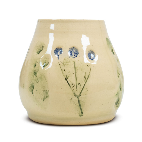 Ceașcă de mate din ceramică Flora Blue 300 ml – Seria Crater