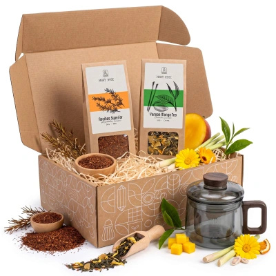 Set cadou cu ceaiuri vrac Mary Rose 2x50g + ceașcă cu infuzor