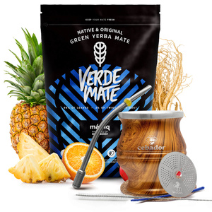 Kitul de Yerba Verde Mate Mas IQ 0,5kg + TermoColador
