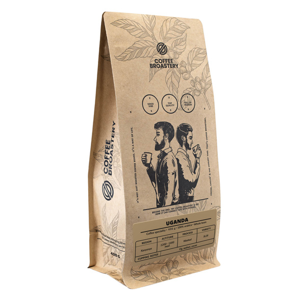 Bro Coffee Roastery - Cafea boabe întreagă Uganda Kanyenye Speciality 400g