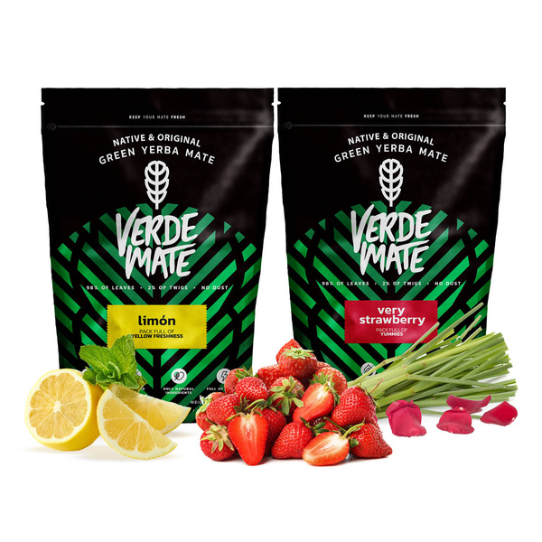 Yerba Verde Mate Limon Very Strawberry fructat 1kg
