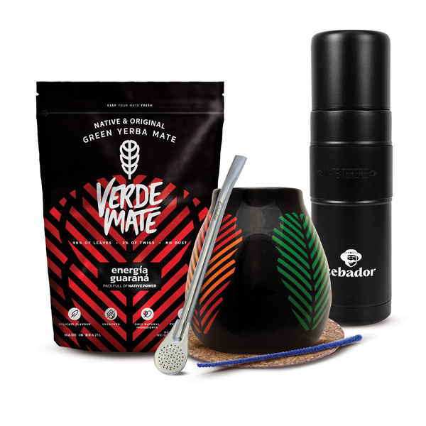 Set de Yerba Mate Verde Mate 400g 0,4kg Yerbomos XL + Calabash + Bombilla