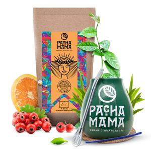 Set de Guayusa Pachamama Citrus 100g + Calabash + Bombilla