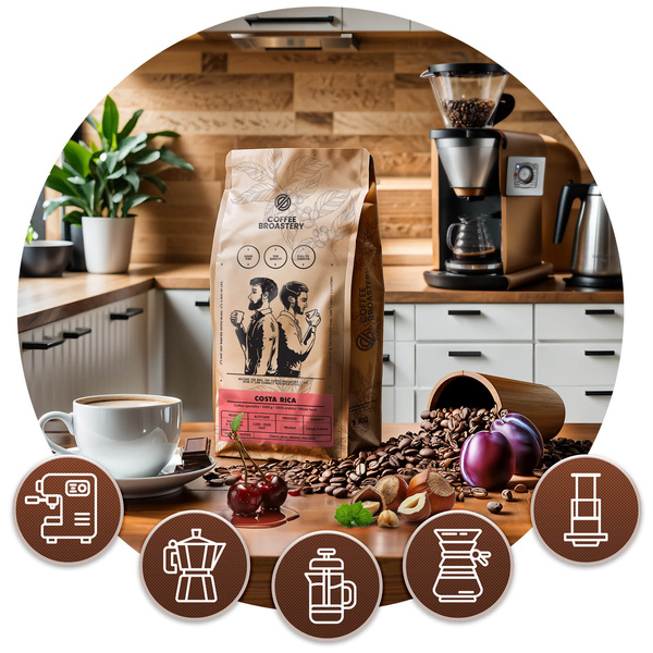 Bro Coffee Roastery - Cafea boabe întreagă Costa Rica San Rafael Speciality 1kg