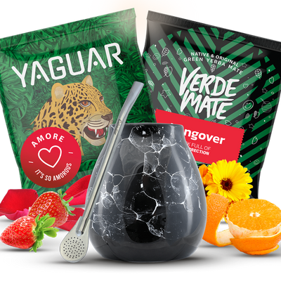 Set de accesorii pentru Yerba Mate Verde Matero Bombilla