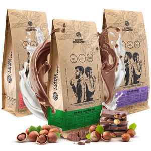 Set de cafea Bro Coffee Roastery Costa Rica San Rafael + Nicaragua Colibrí Azul + Brazil Samba 3x1kg (3kg)