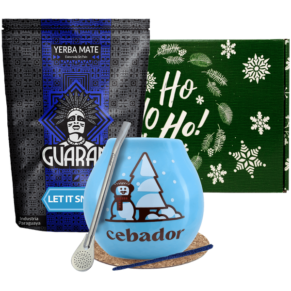 Set de cadou de Yerba Mate Guarani Let it Snow 0,4kg