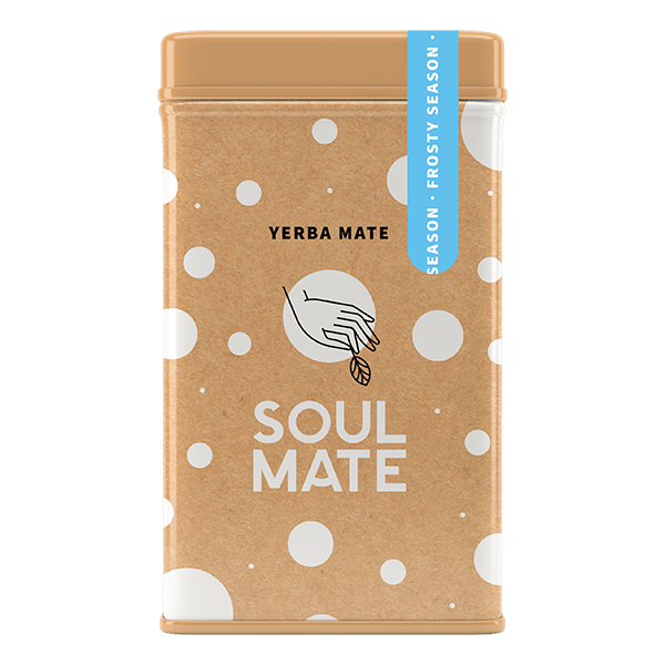 Yerbera – Cutie metalică + Soul Mate Orgánica Frosty Season 0,5 kg