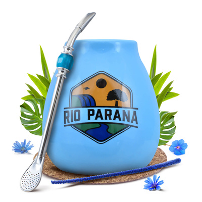 Yerba Mate kit de pornire Calabash + Bombilla