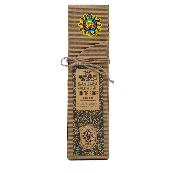Bețișoare de tămâie Banjara Ritual Resin – White Sage