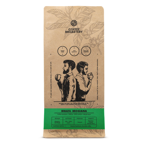 Coffee Broastery - Cafea boabe întreagă Brazil Mogiana Premium 1kg