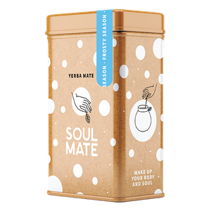Yerbera – Cutie metalică + Soul Mate Orgánica Frosty Season 0,5 kg