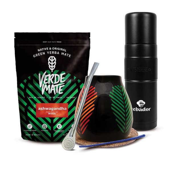 Set de Yerba Mate Verde Mate 400g 0,4kg Yerbomos XL + Calabash + Bombilla