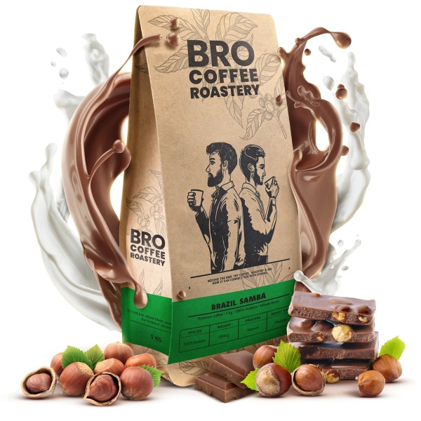Bro Coffee Roastery – Cafea boabe întreagă Brazil Samba Premium 1kg