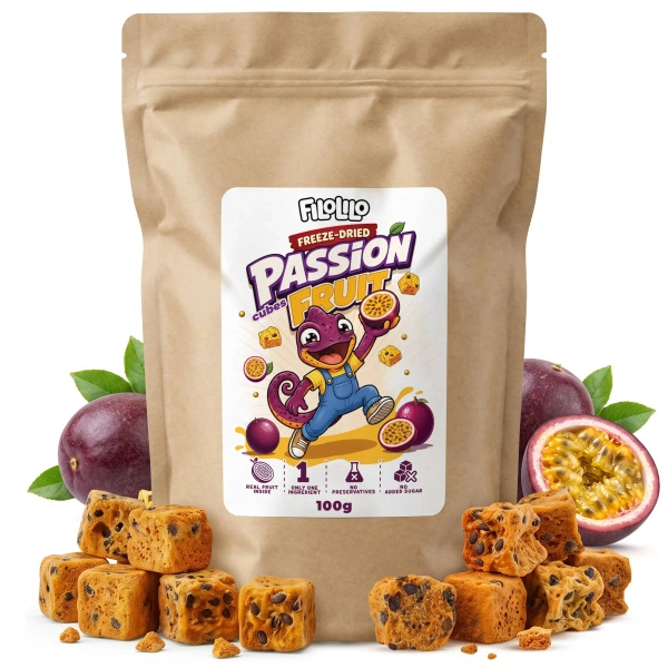 FiloLilo – Maracuja liofilizată (cuburi) 100 g