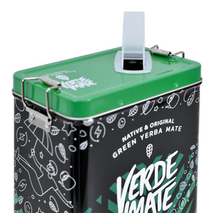 Yerbera – Cutie metalică + Verde Mate Green Cactus de Juarez 0,5 kg