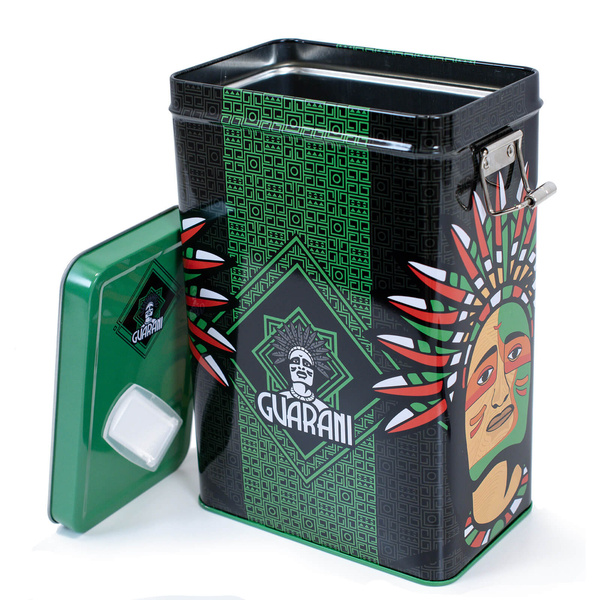 Yerbera – Cutie metalică + Guarani Premium 0,5 kg