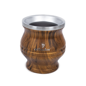 TermoColador – cană termică pentru yerba mate – 190 ml (culoare lemn)