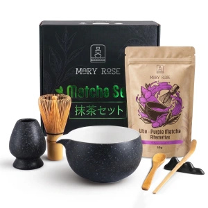Set cadou pentru prepararea Purple Matcha
