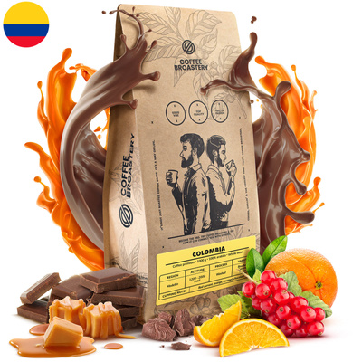Bro Coffee Roastery - Cafea boabe întreagă Colombia Medellin Premium 1kg