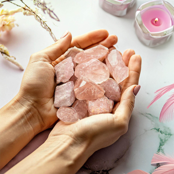 Cuarț roz (piatră brută) 50 g