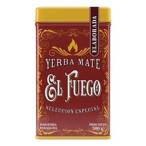 Yerbera – Cutie metalică + El Fuego Elaborada 0,5 kg