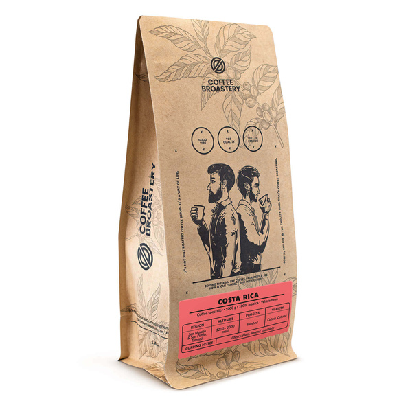 Bro Coffee Roastery - Cafea boabe întreagă Costa Rica San Rafael Speciality 1kg