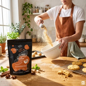 Nustino – Unt de arahide pudră – Cinnamon (fără zahăr adăugat) 400 g