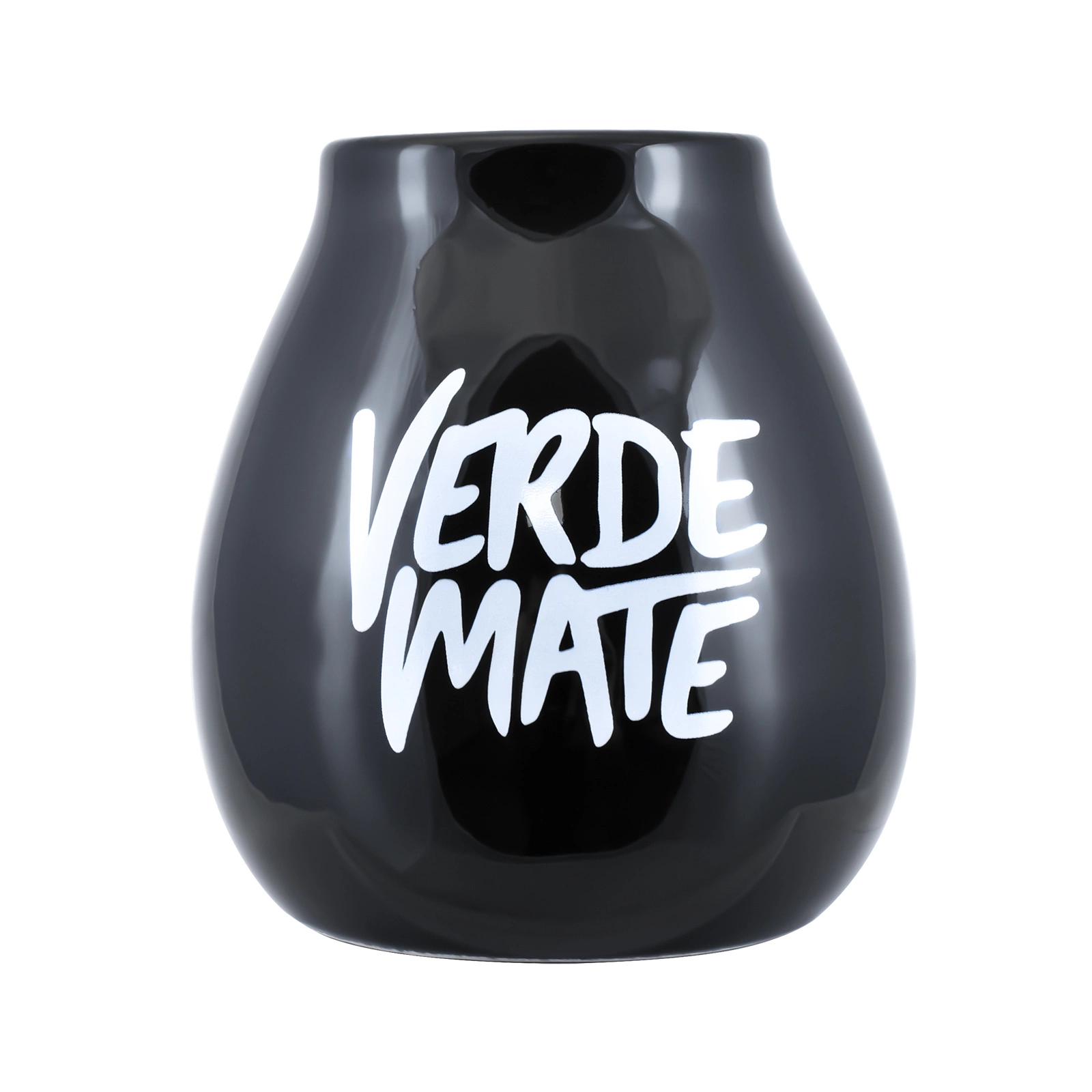 Cană neagră din ceramică pentru mate cu logo Verde Mate 350 ml