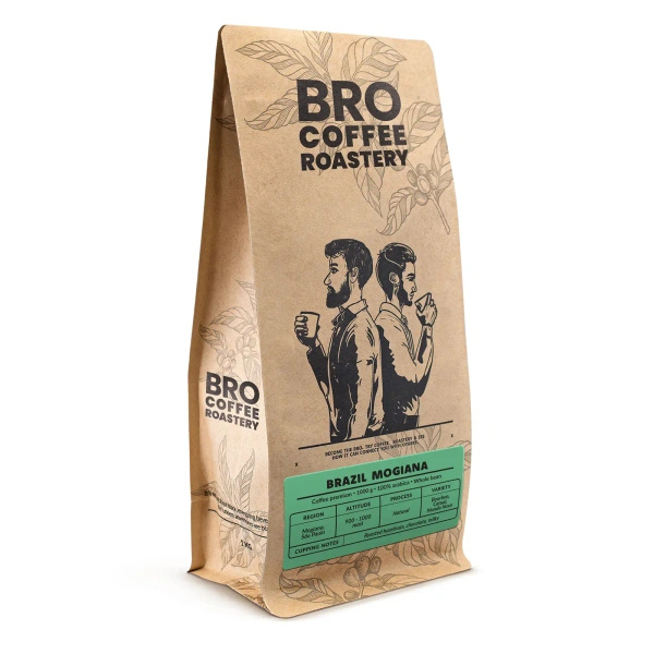 Bro Coffee Roastery – Cafea boabe întreagă Brazil Mogiana Premium 1 kg