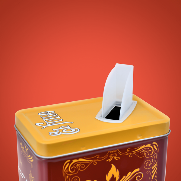 Yerbera – Cutie metalică + El Fuego Menta Limon 0,5 kg