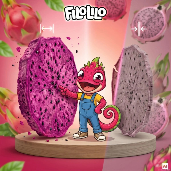 FiloLilo – Fructul dragonului liofilizat (felii) 100 g