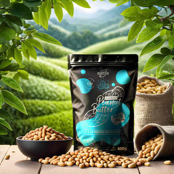 Nustino – Unt de arahide pudră – Pure 400 g