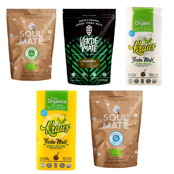 Organic Yerba Mate Tea Set 5x0,5kg