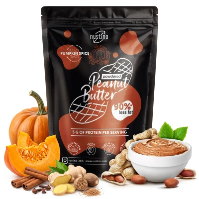 Nustino – Unt de arahide pudră – Pumpkin Spice (fără zahăr adăugat) 400 g