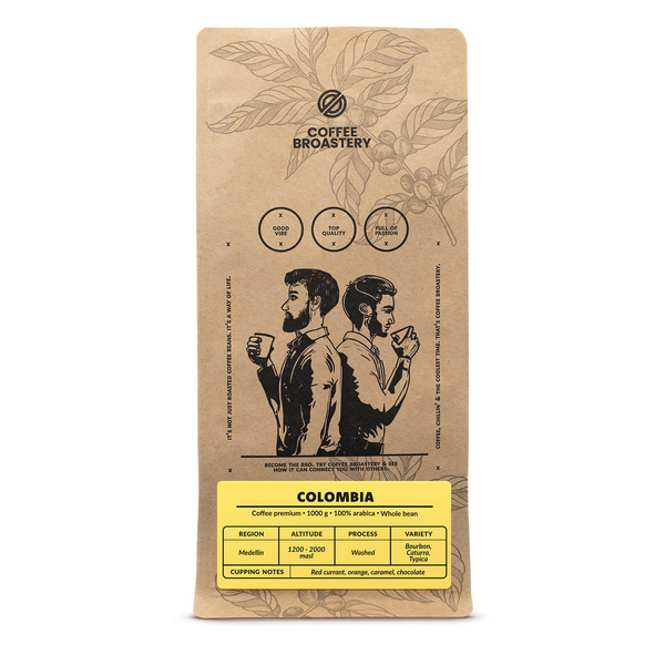 Set de Bro Coffee Roastery Colombia Medellin + Nicaragua Colibrí Azul + Brazil Cerrado 3x1kg (3kg)